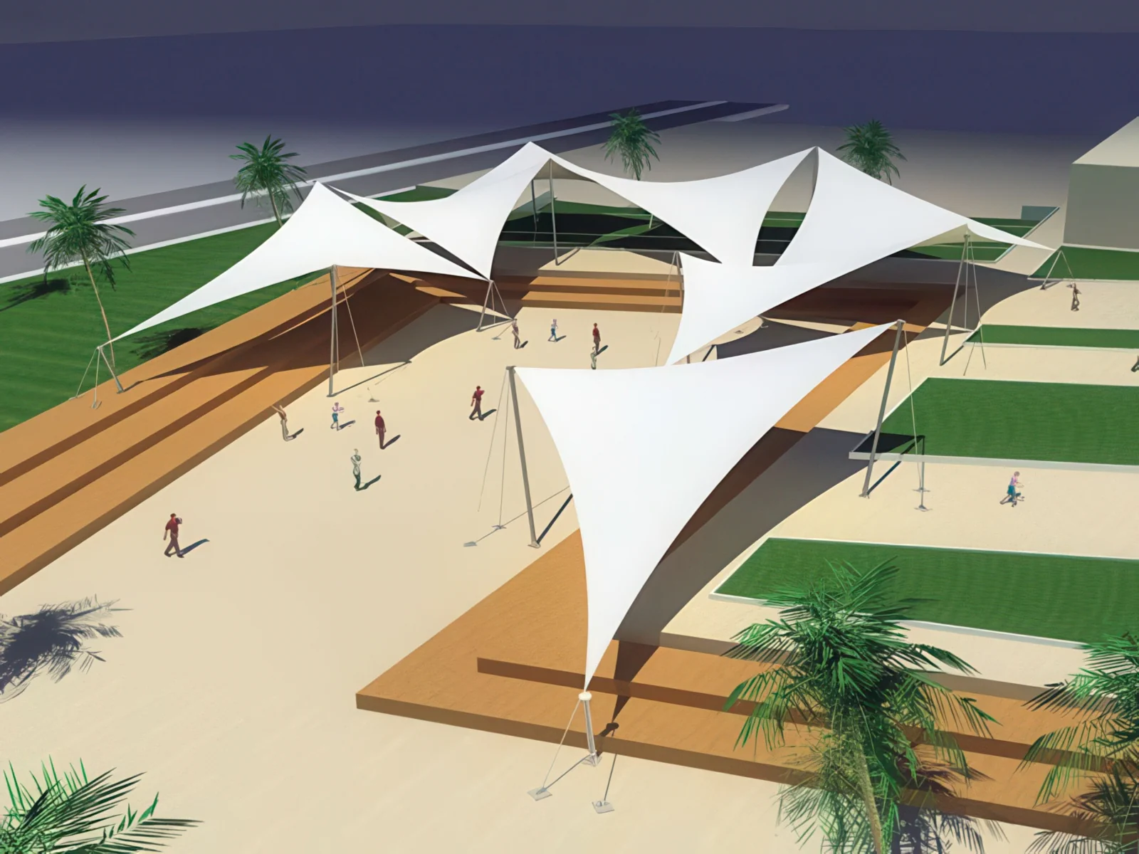 Теневые навесы проект 207