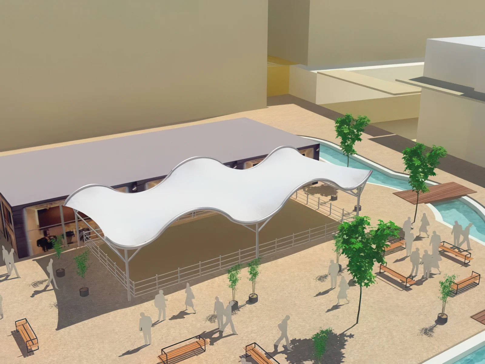 Теневые навесы проект 209