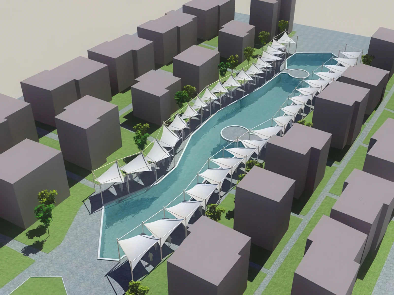 Тенты для социальных объектов проект 13