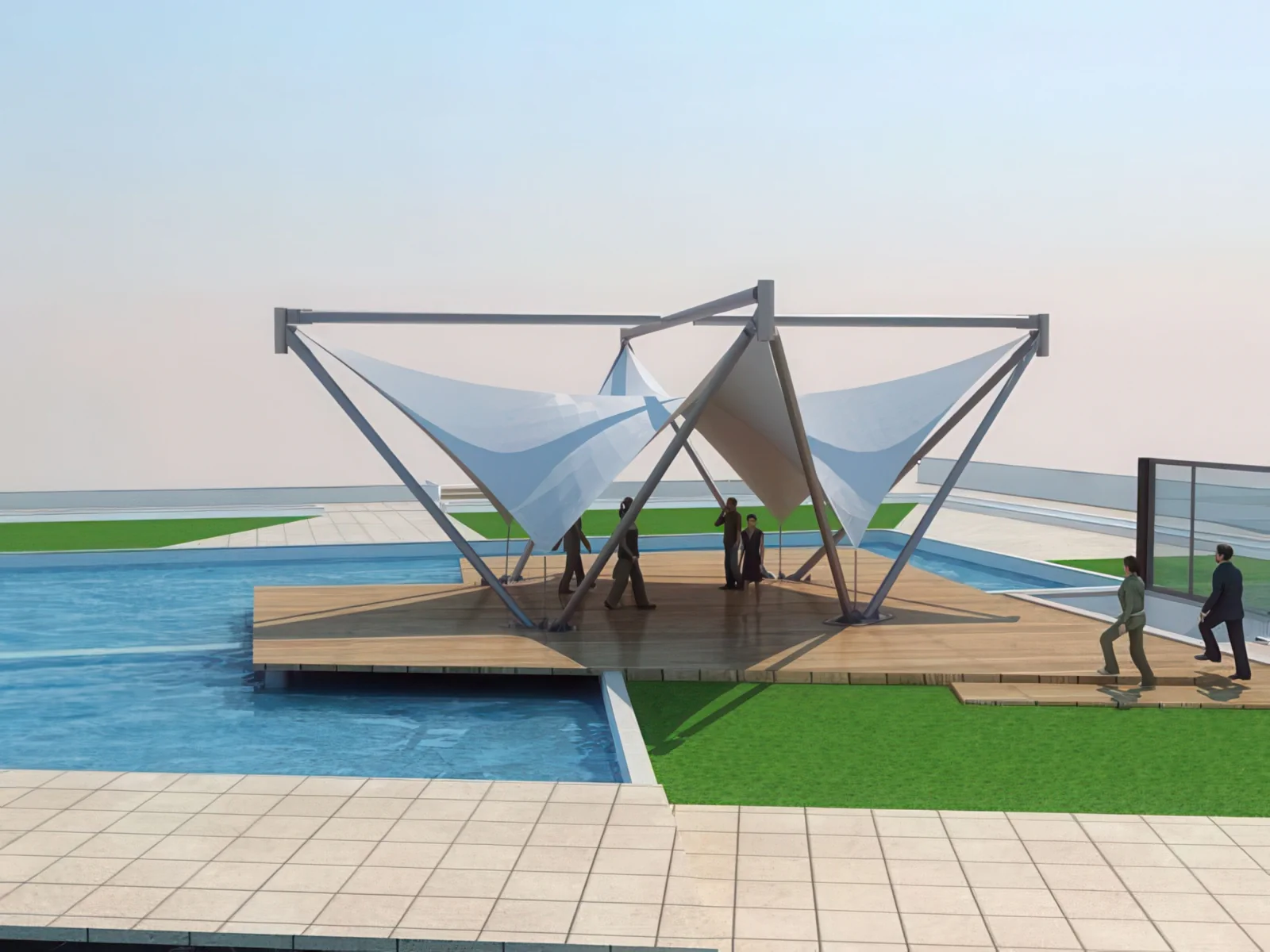 Тенты для социальных объектов проект 20