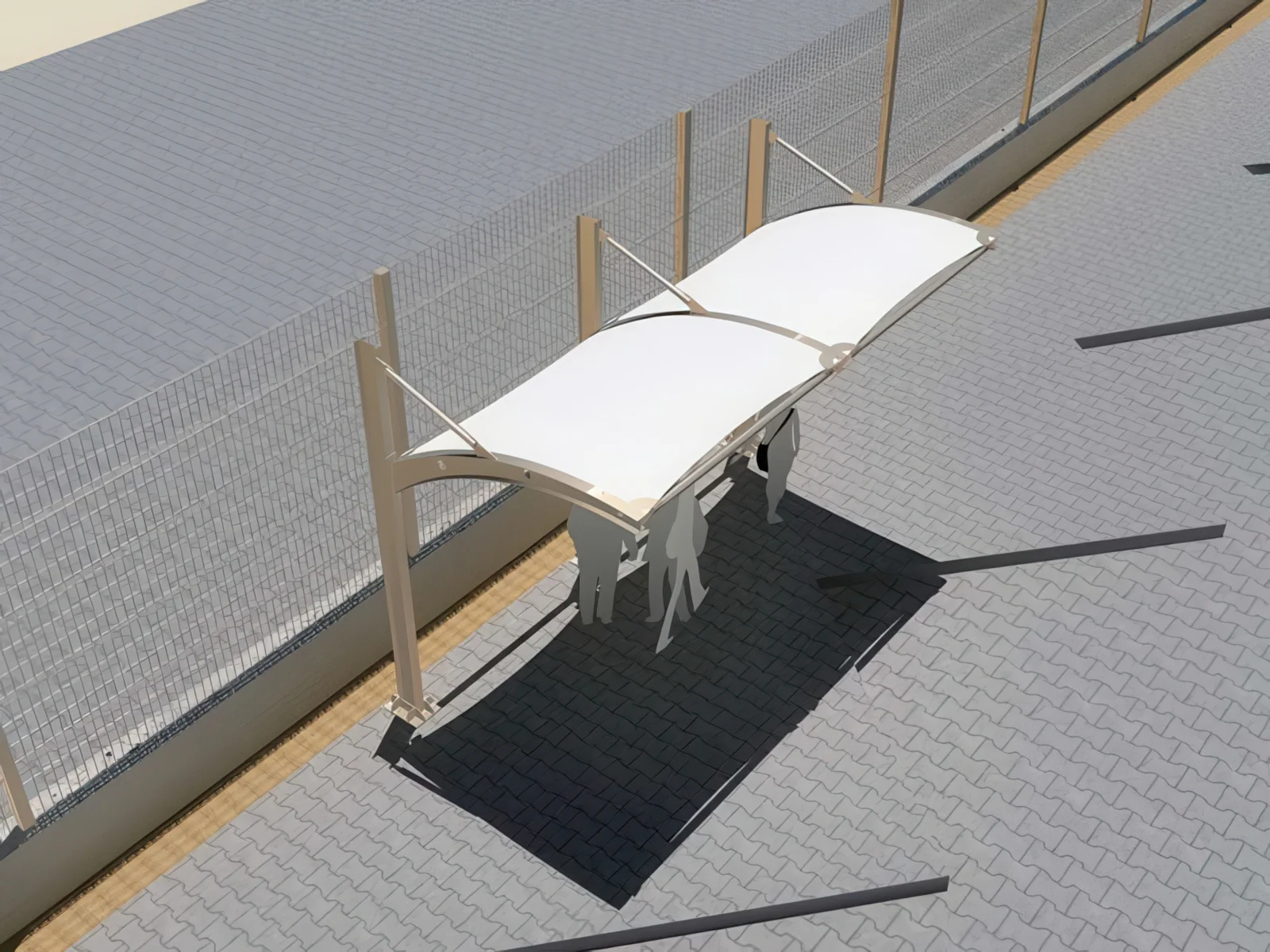 Тенты для социальных объектов проект 47