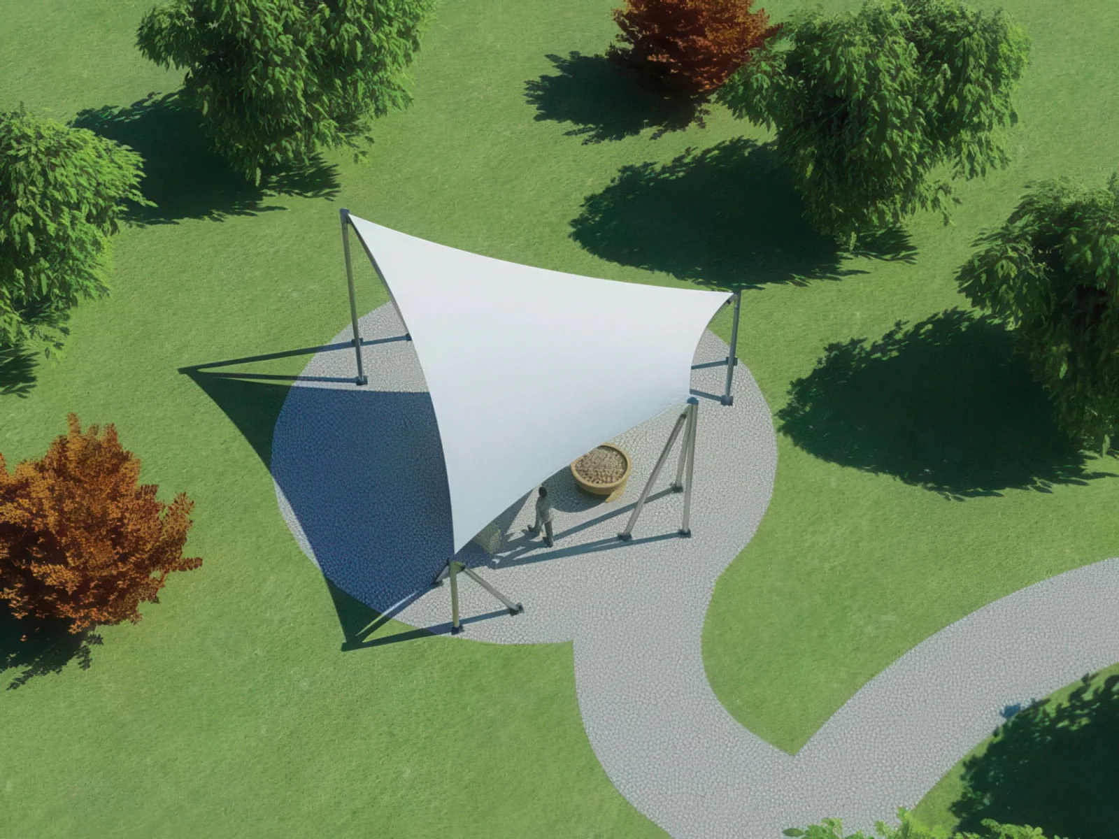 Тенты для социальных объектов проект 56