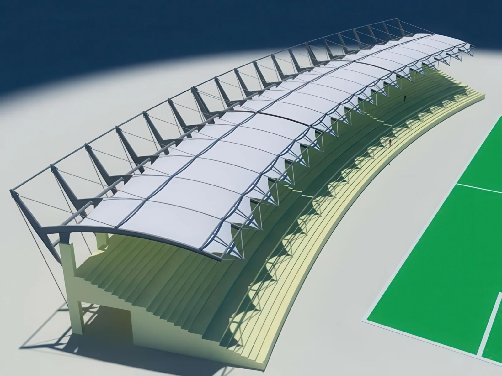 Навесы трибун стадионов проект 3