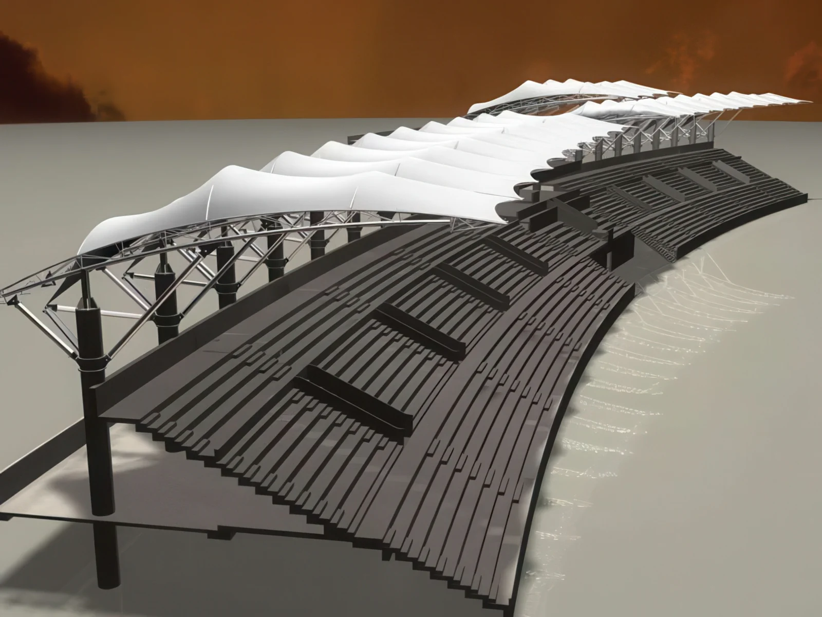 Навесы трибун стадионов проект 5