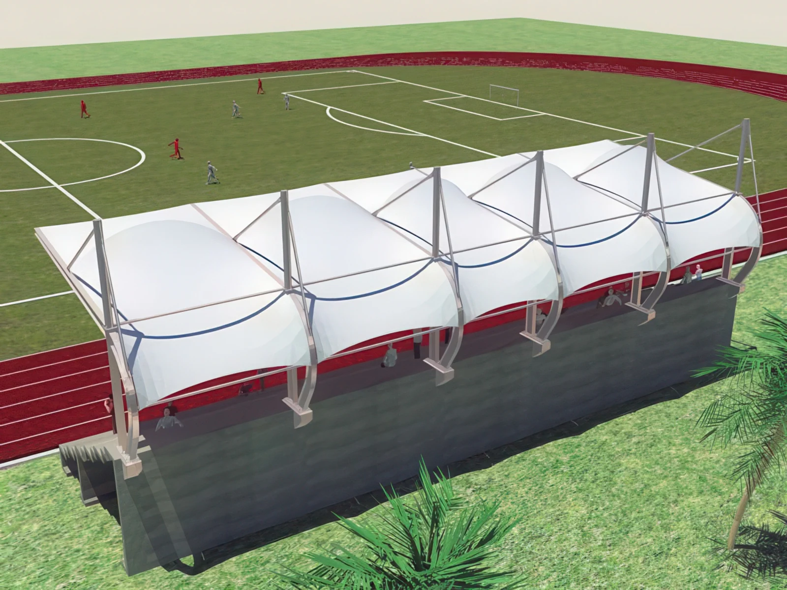 Навесы трибун стадионов проект 15