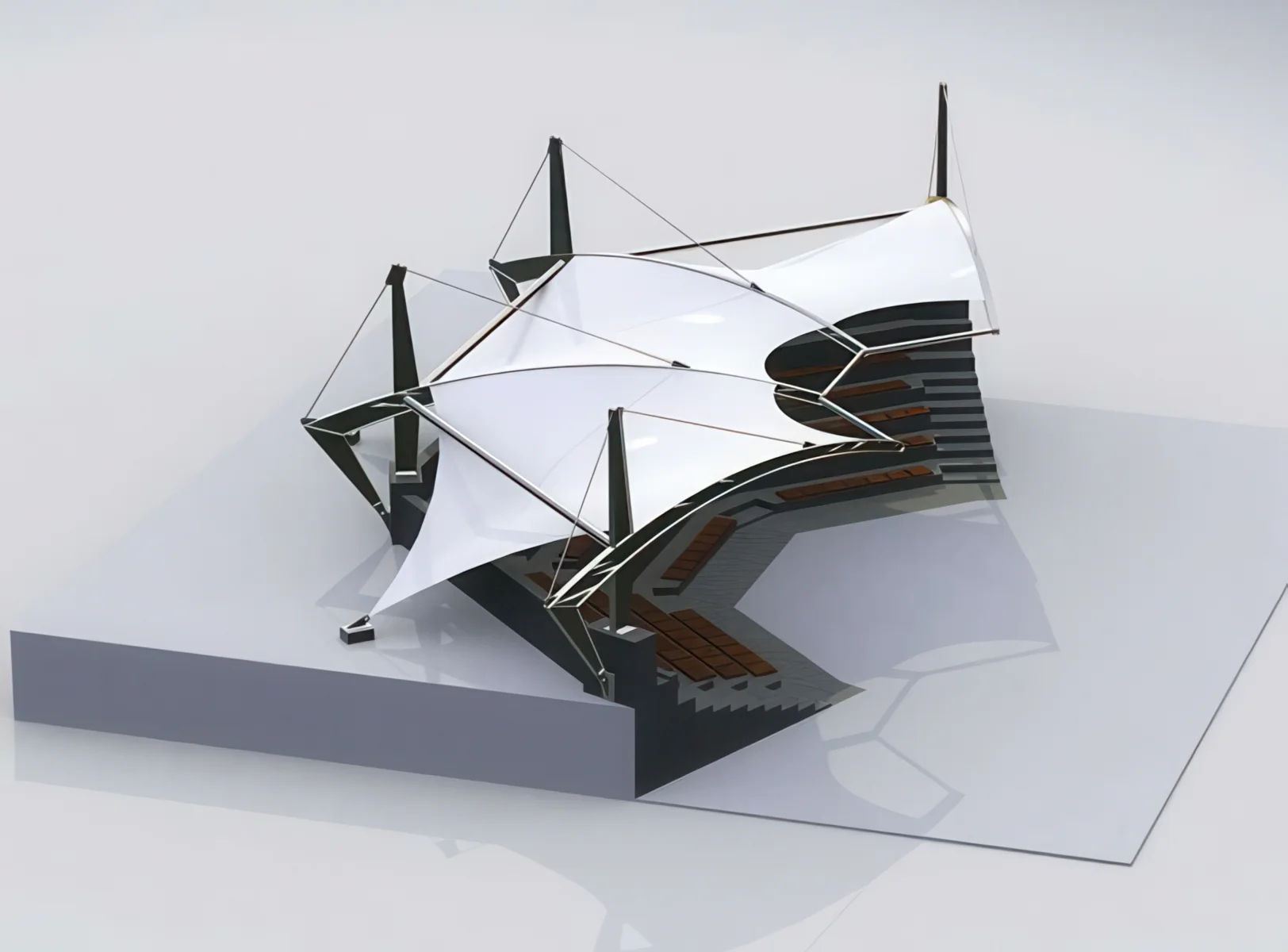 Навесы трибун стадионов проект 20