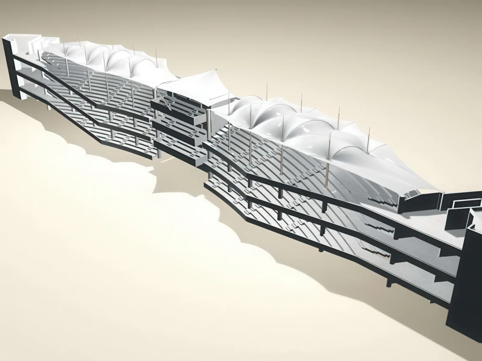 Навесы трибун стадионов проект 28
