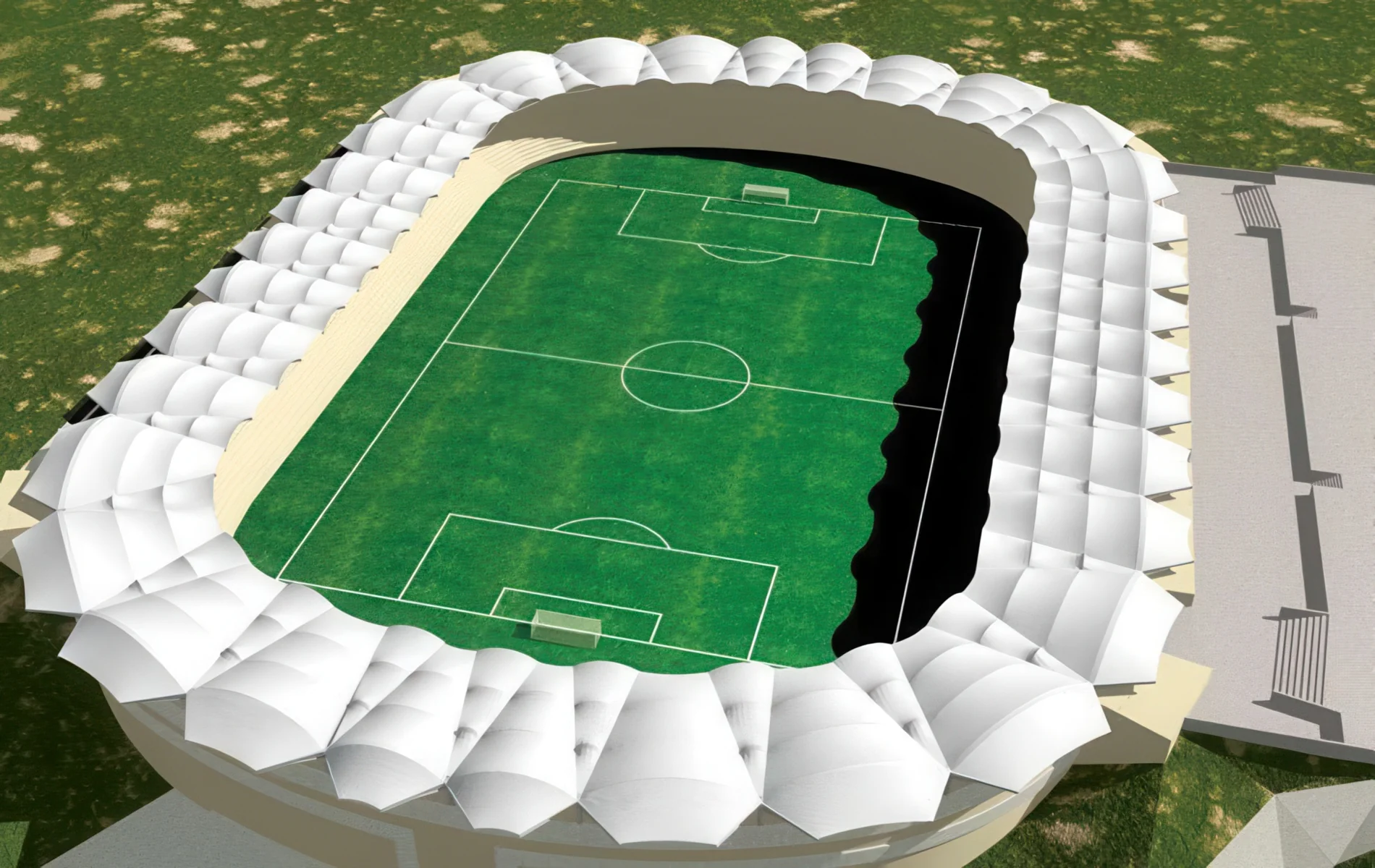 Навесы трибун стадионов проект 30