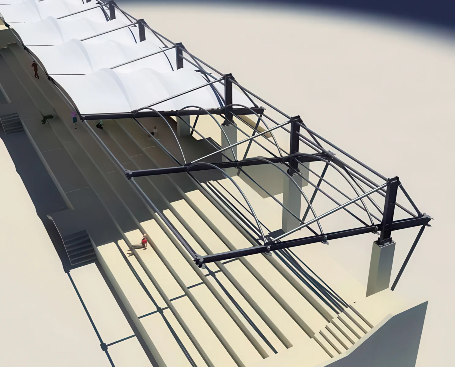 Навесы трибун стадионов проект 33