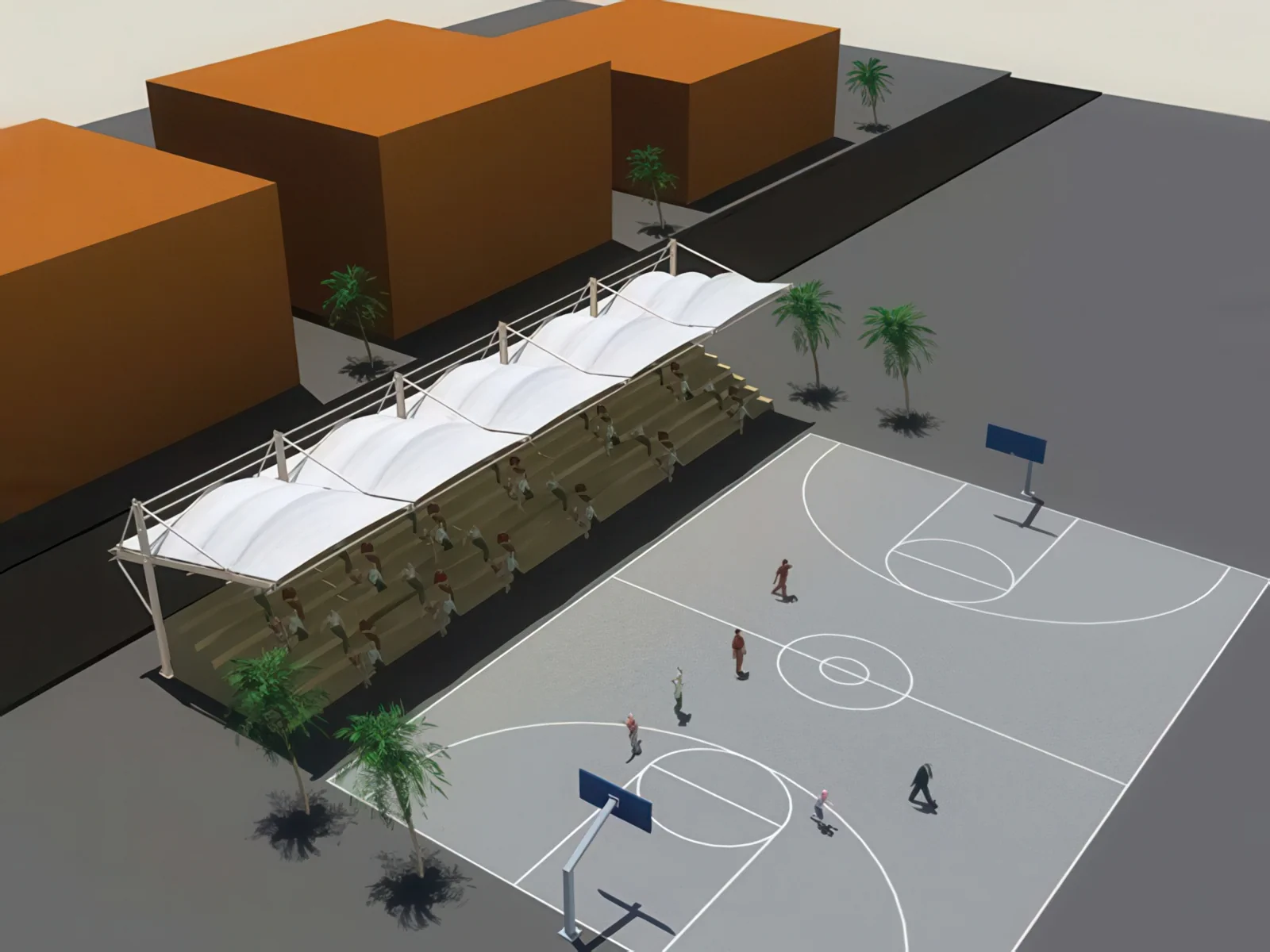 Навесы трибун стадионов проект 39