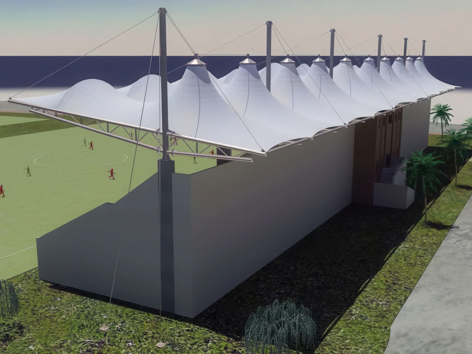 Навесы трибун стадионов проект 49