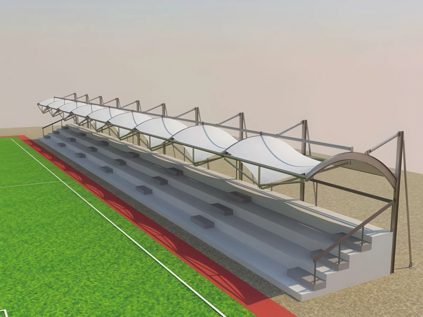 Навесы трибун стадионов проект 51