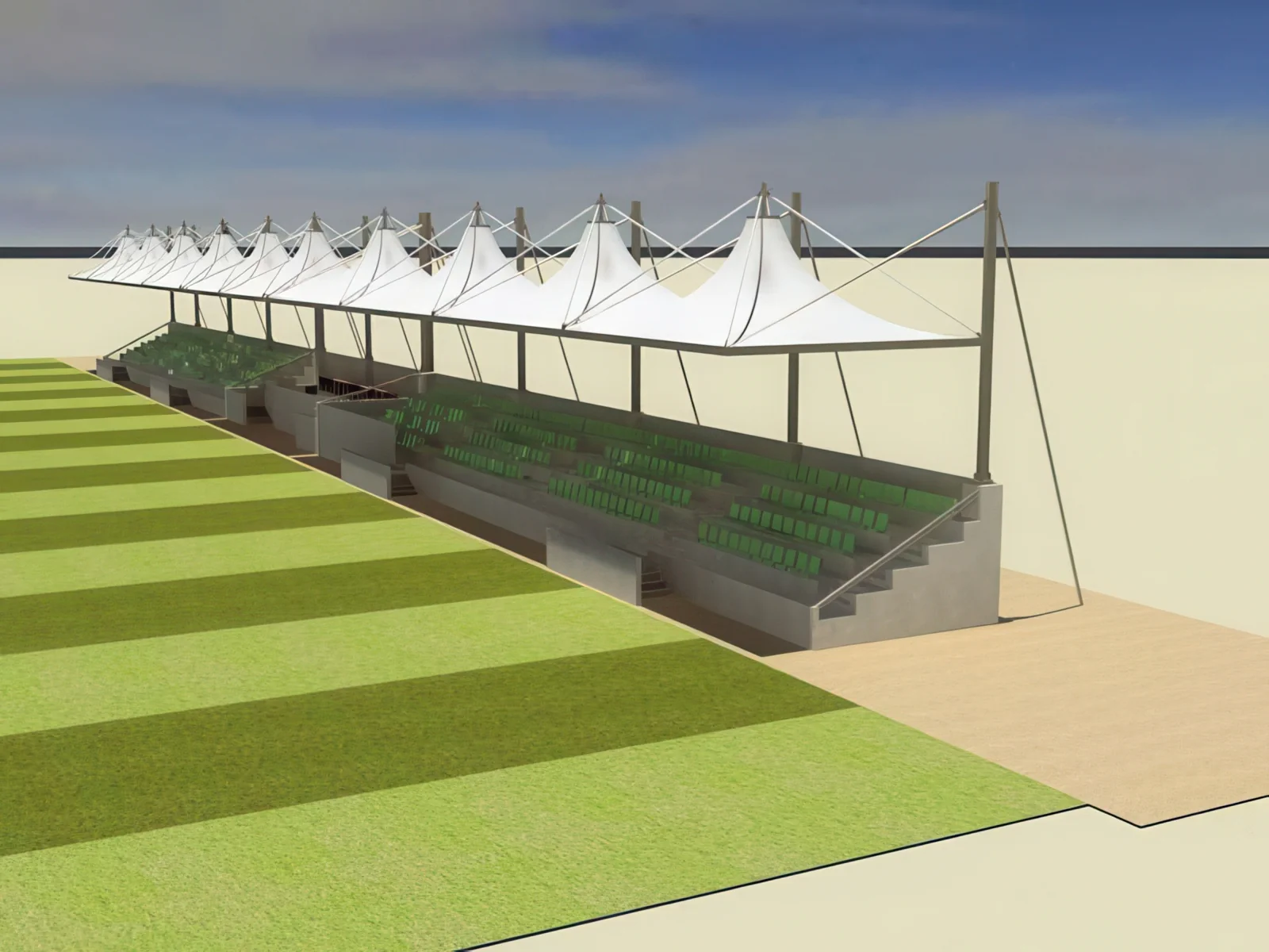 Навесы трибун стадионов проект 65