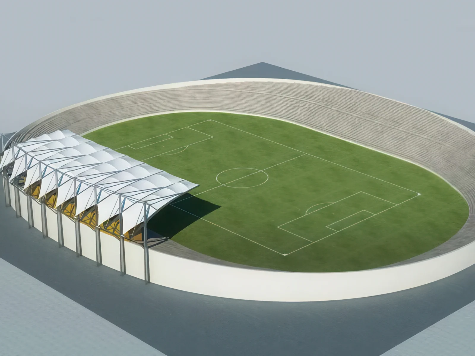 Навесы трибун стадионов проект 67