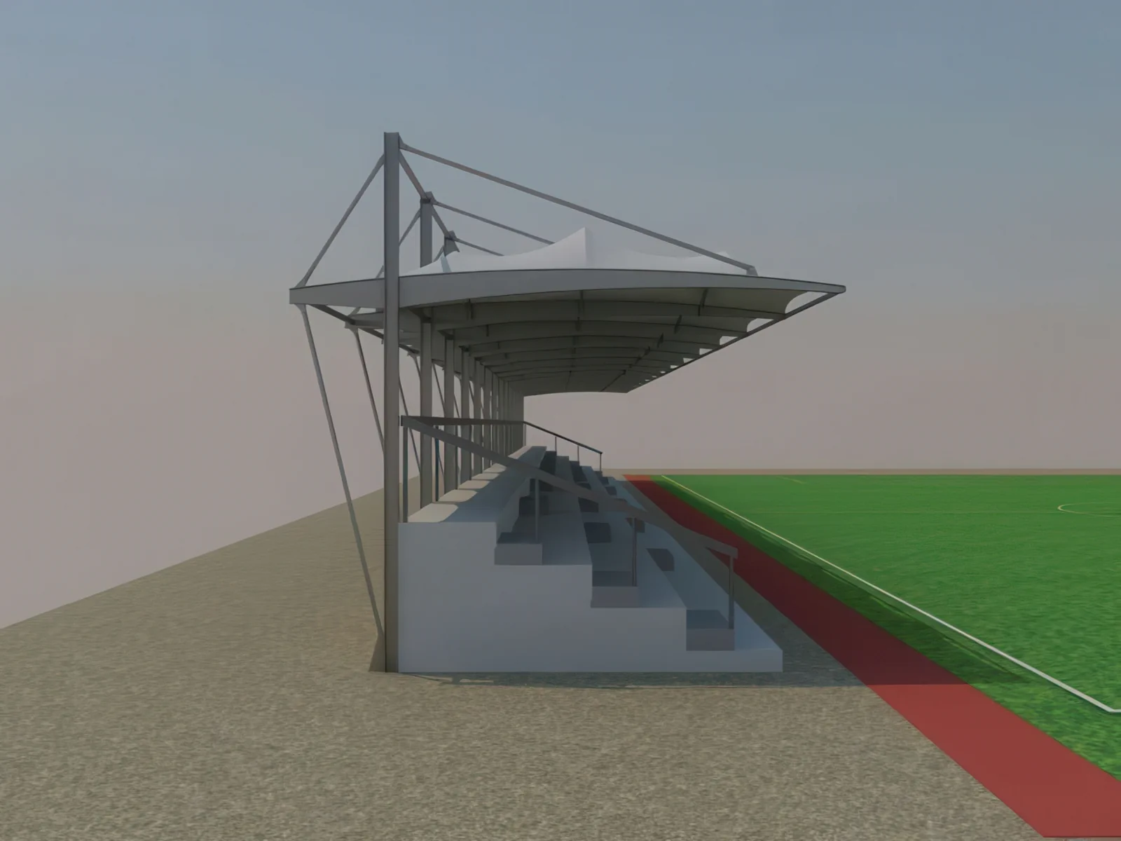 Навесы трибун стадионов проект 75