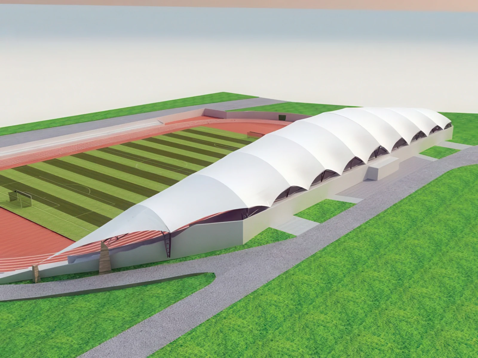 Навесы трибун стадионов проект 77