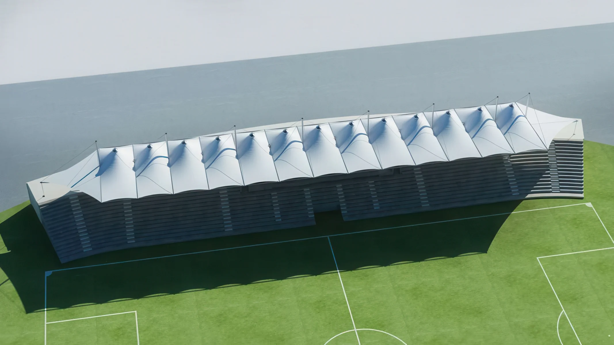 Навесы трибун стадионов проект 90