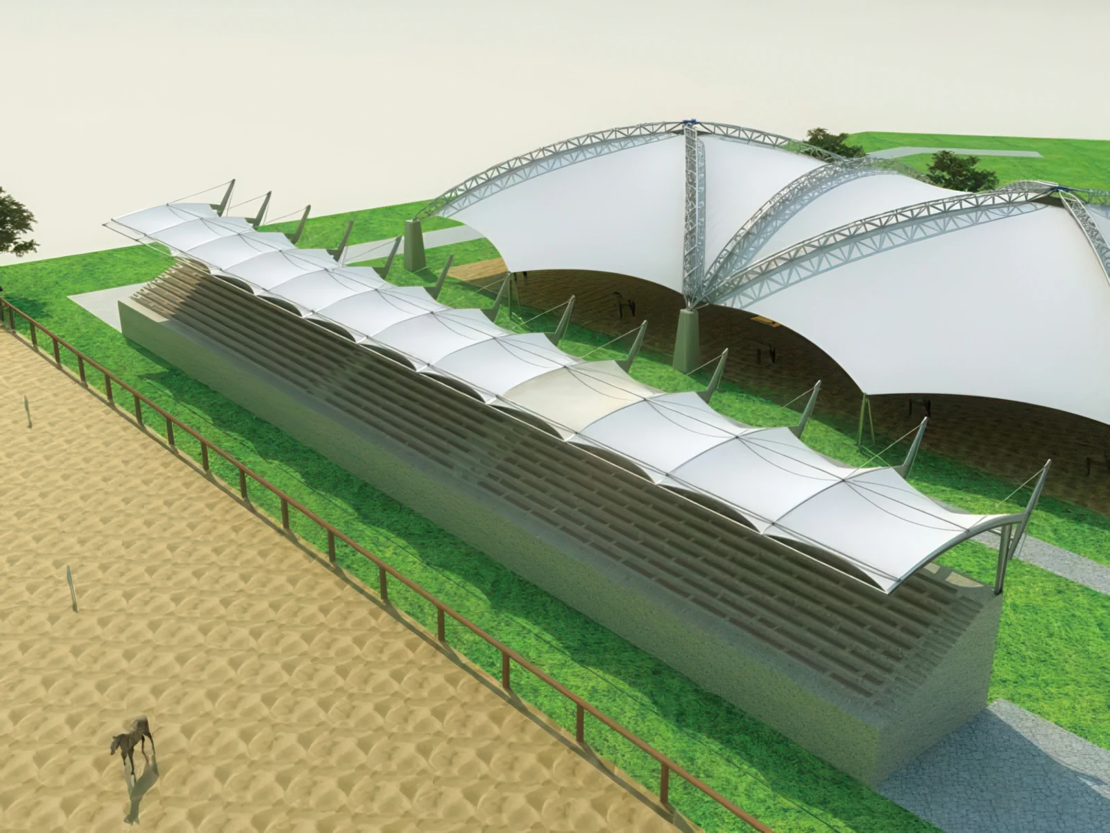 Навесы трибун стадионов проект 91