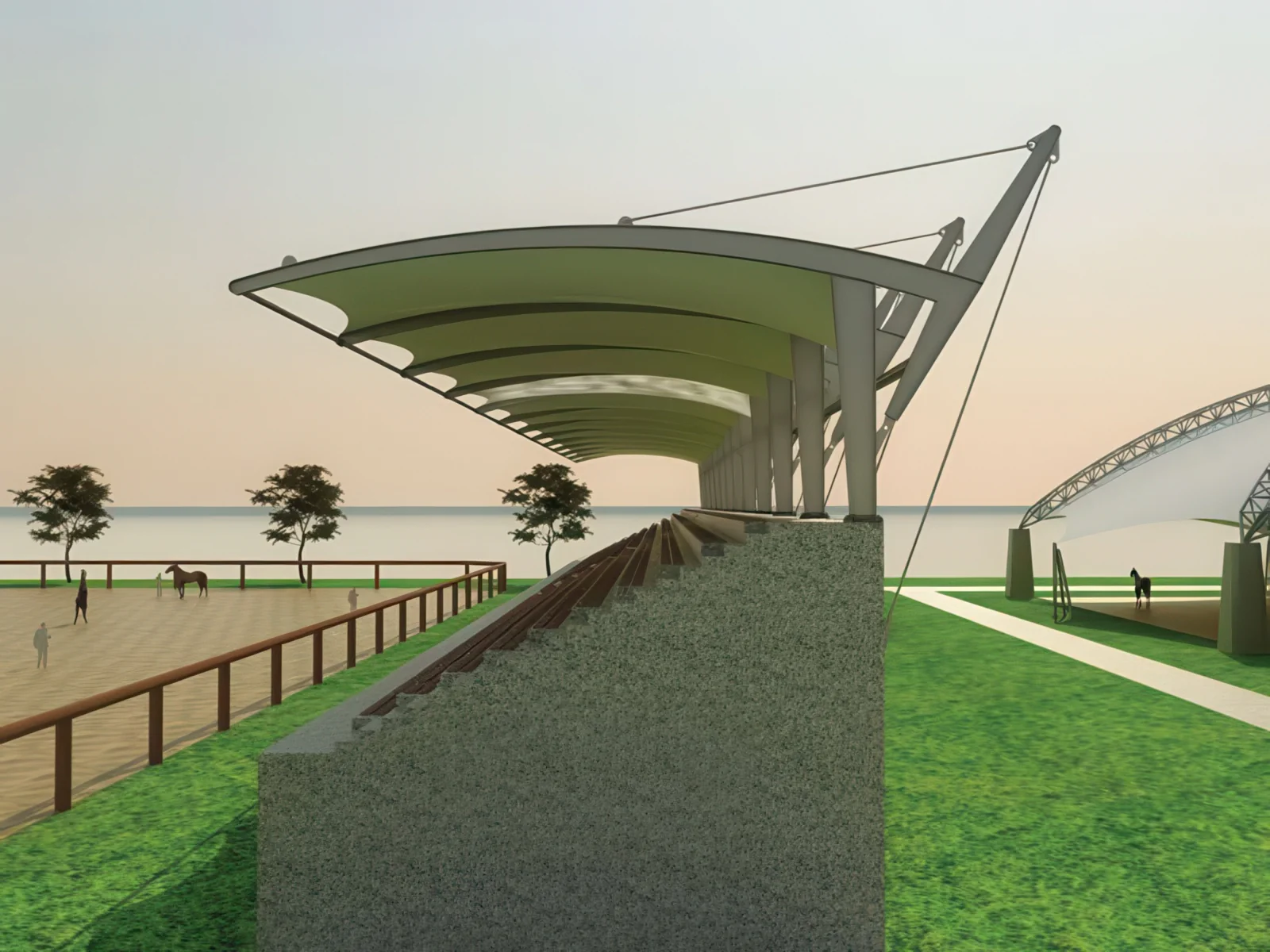 Навесы трибун стадионов проект 92