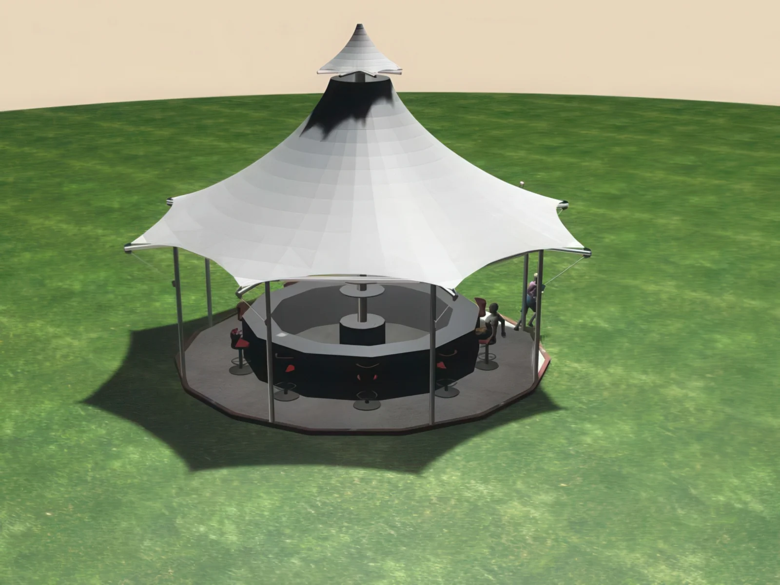 Натяжные тенты проект 7