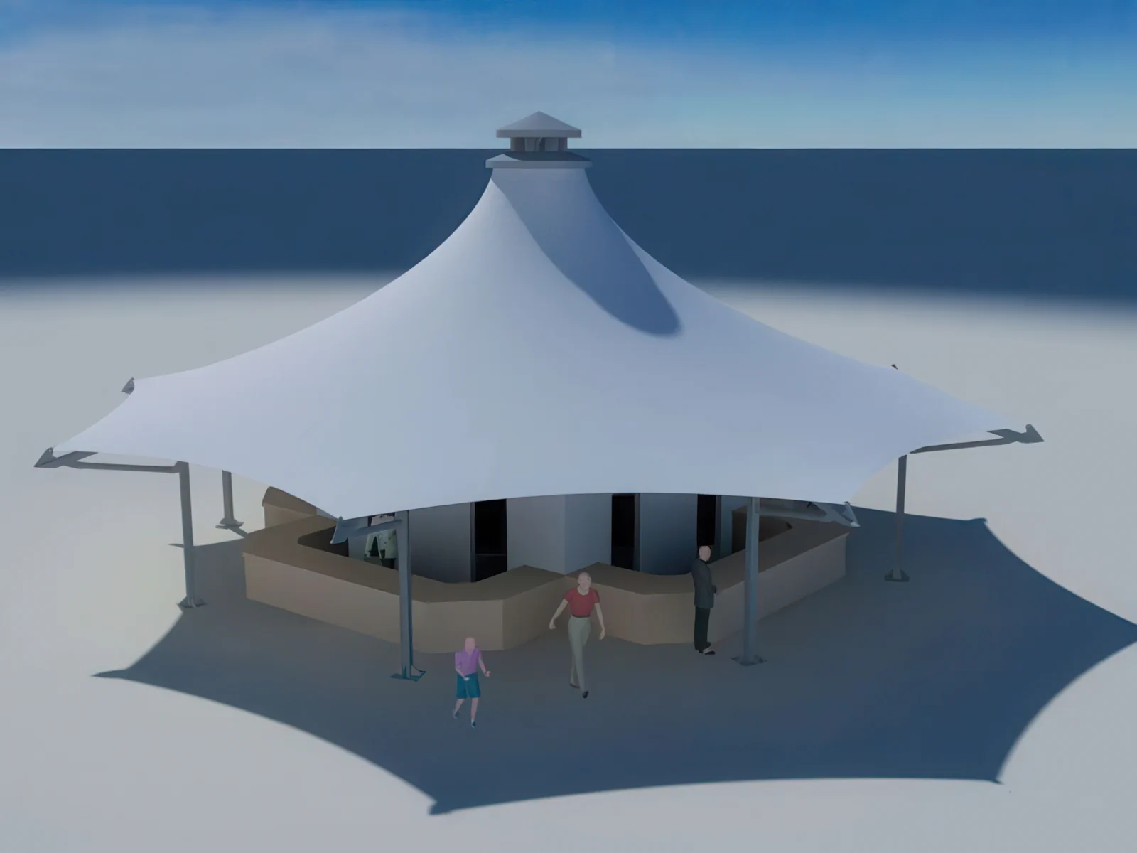 Натяжные тенты проект 14