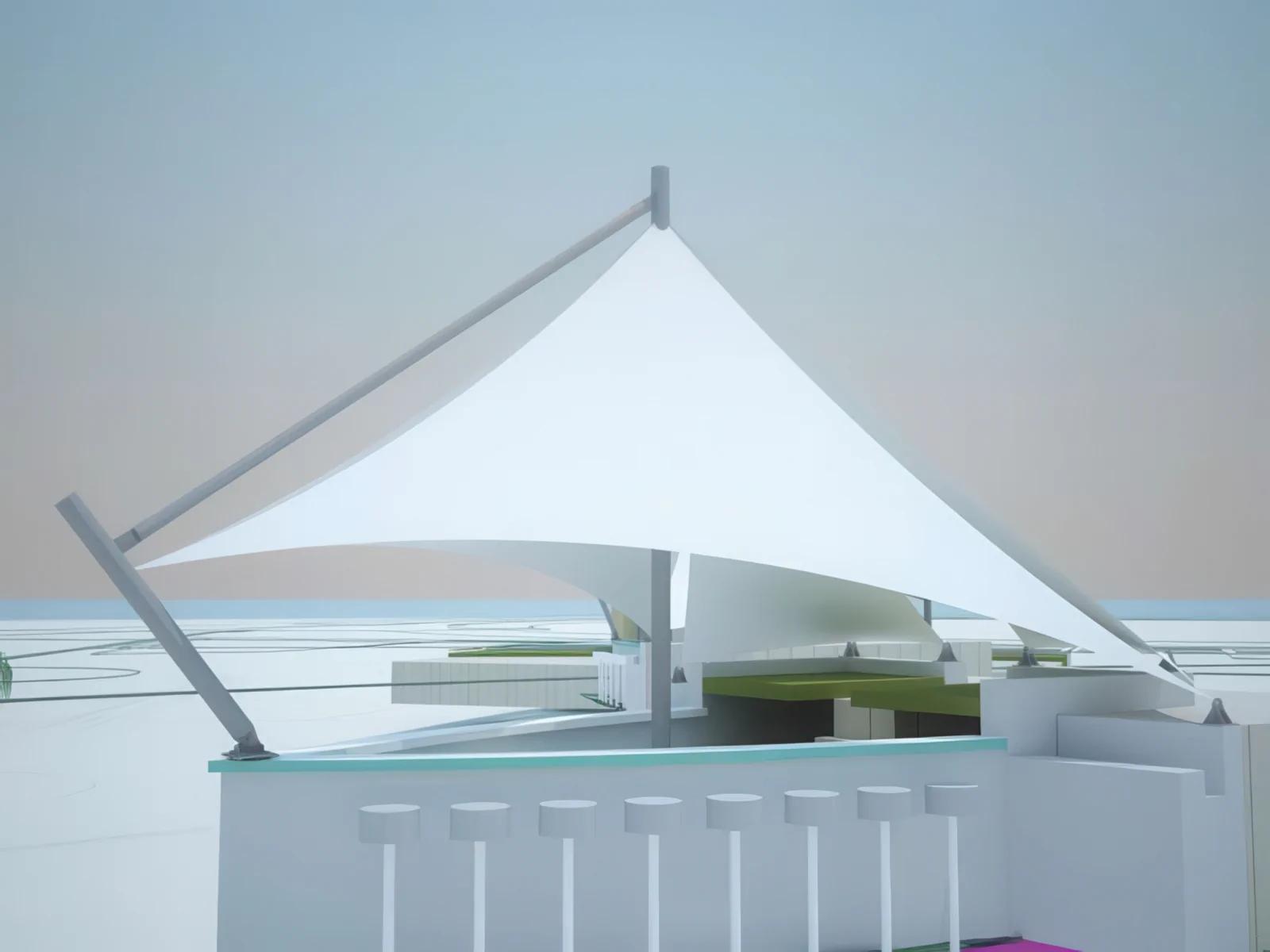 Натяжные тенты проект 30