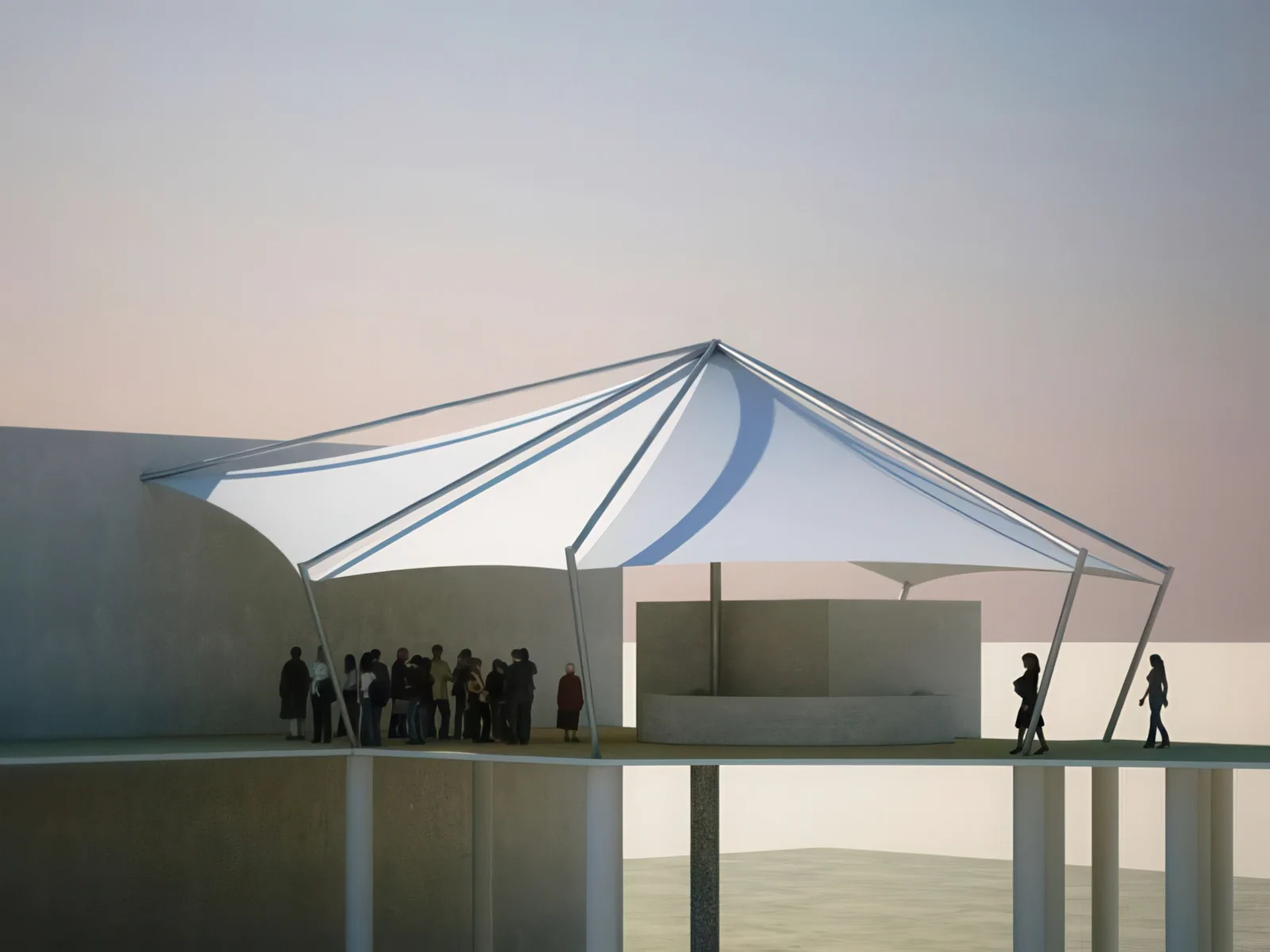 Натяжные тенты проект 35