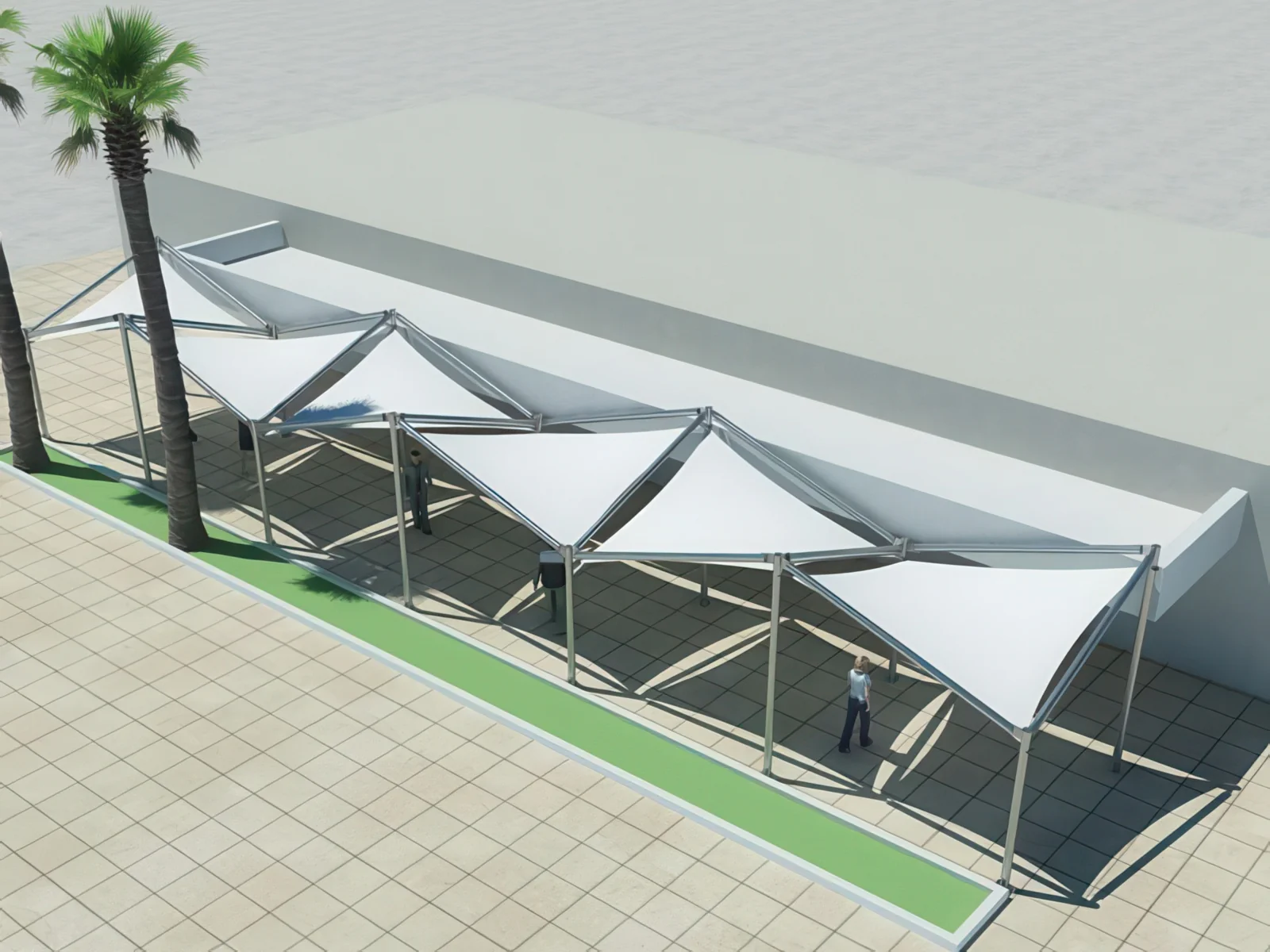 Натяжные тенты проект 36