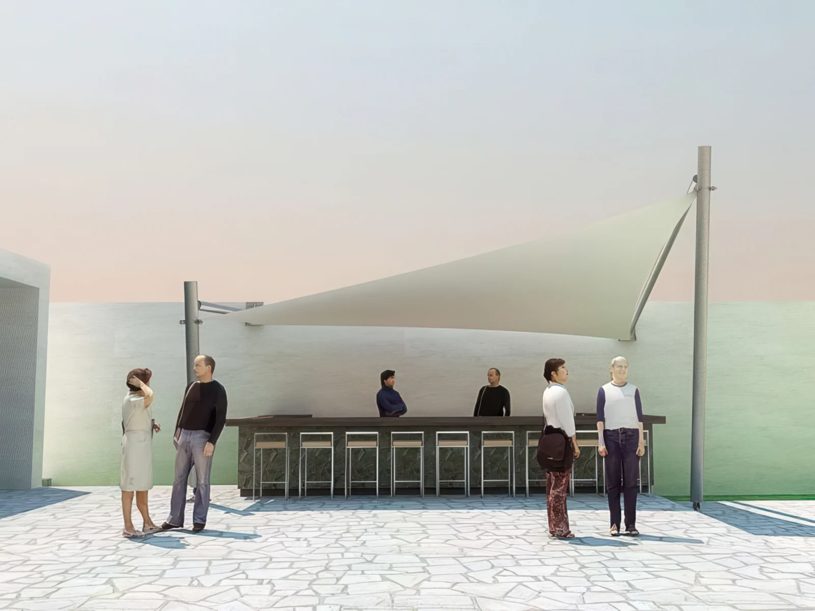 Натяжные тенты проект 40