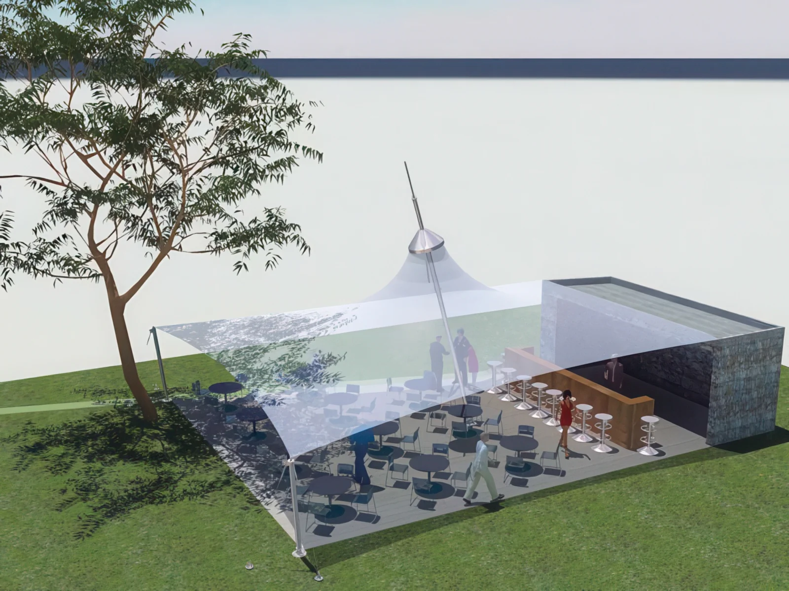 Натяжные тенты проект 42