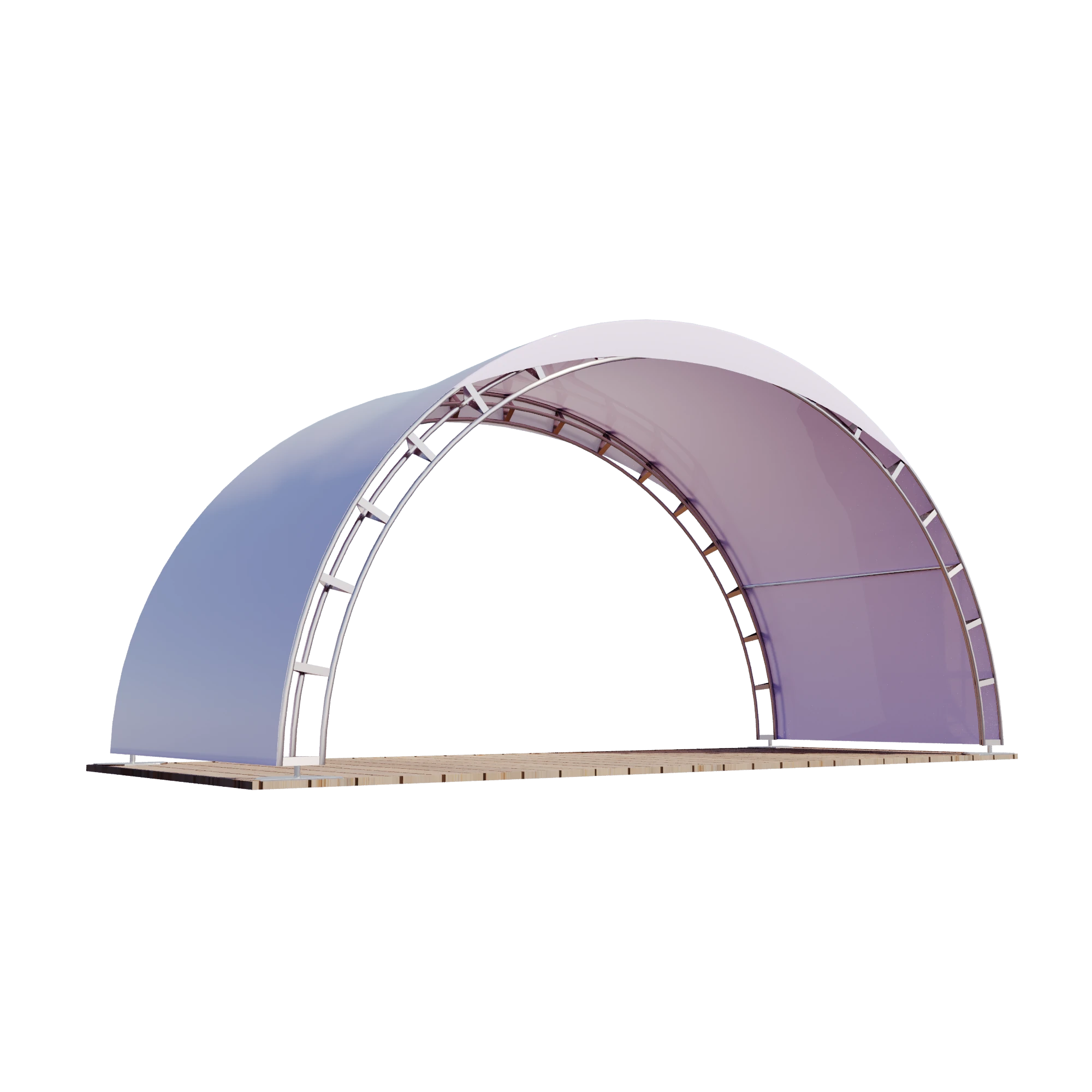 Арочный шатер 10х5 - 50 м²